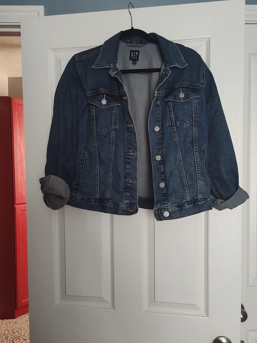 GAP Classic Dark Wash Denim Jacket